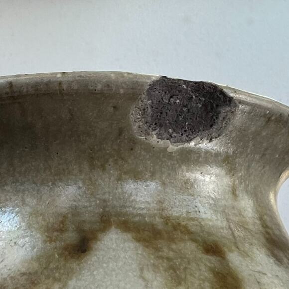 Studio Art Pottery Stoneware Tall Vase Glaze Brown Drips Signed By Carol R. - Picture 16 of 16